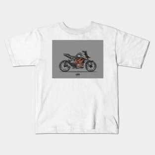 Little street fighter bike Kids T-Shirt